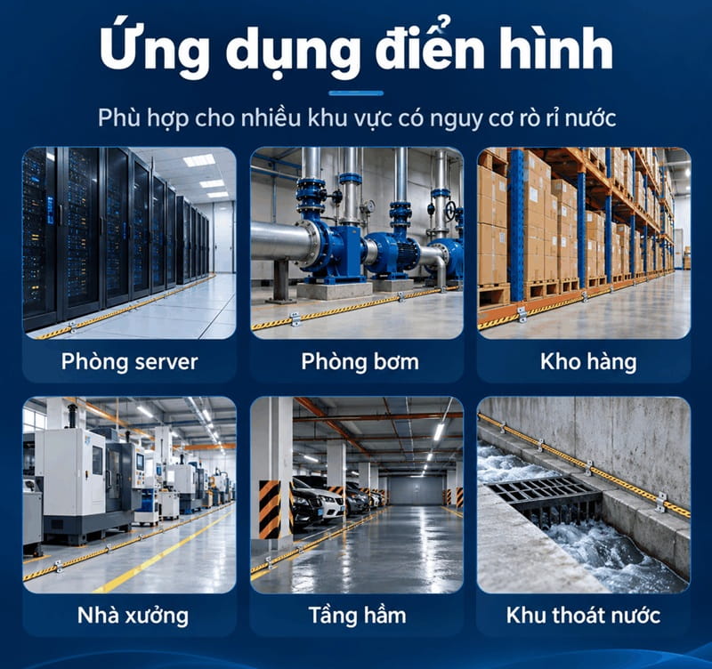 ứng dụng đồng hồ TTP-TH-23M phát hiện rò rỉ nước